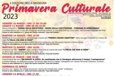 Sa de 2 editzionis de &ldquo;Primavera Culturale&rdquo;