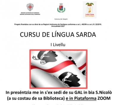 Su cursu de L&iacute;ngua Sarda de I livellu de fai in pres&eacute;ntzia in su Comunu de G&ugrave;spini si fait in sa piataforma Zoom puru.