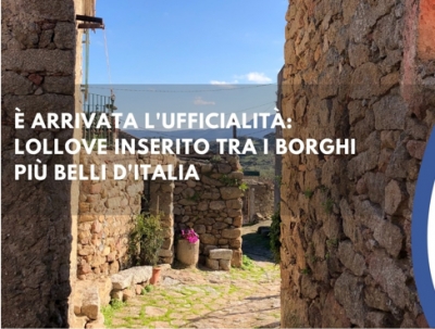 Lollove intrat in s&rsquo;&eacute;lite de &ldquo;I Borghi Pi&ugrave; Belli D'Italia&rdquo;
