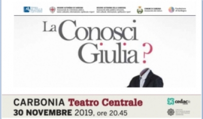 Carb&ograve;nia.  S&agrave;budu 30 de Donniasantu. "La conosci Giulia?" sa cumm&eacute;dia scundida de is "Lucido Sottile.