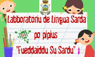 Serrenti.Labborat&oacute;riu de L&iacute;ngua Sarda po pipius:  Fueddaiddu Su Sardu . Su labborat&oacute;riu est a indonu.