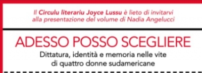 Biddacidru. Presentada de su l&iacute;bburu " Adesso posso scegliere" de Nadia Angelucci