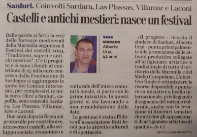 Seddori. Casteddus e mestieris antigus: nascit unu &ldquo;Festival&rdquo;.  Interessaus S&agrave;rdara, Is Pratzas, Mara Arbarei e L&agrave;coni