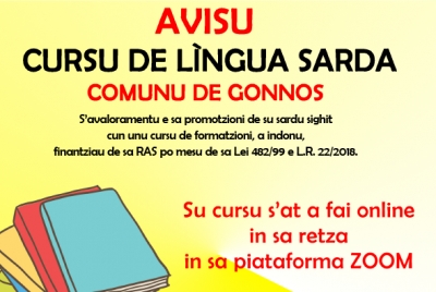 Gonnos: Cursus de L&iacute;ngua Sarda a indonu. Si arritzint is iscritzionis