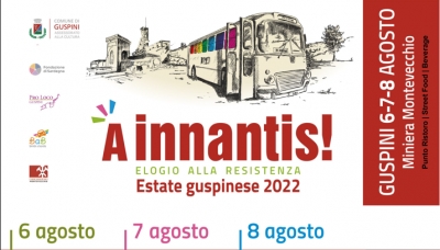 "A Innantis 2022" su f&eacute;stival de s'Istadi Guspinesa:  6, 7, 8 de Austu 2022