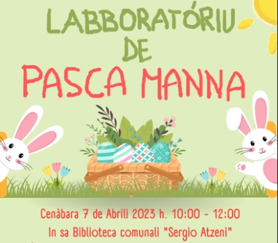 Labborat&oacute;riu de Pasca Manna. 7 de Abrili 2023