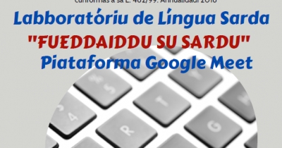 Ussaramanna. Si arritzint is iscritzionis po su labborat&oacute;riu "Fueddaiddu su Sardu" chi si fait su  6,13, 20, 27 de Meselad&agrave;mini 2020 in sa piataforma Google Meet"