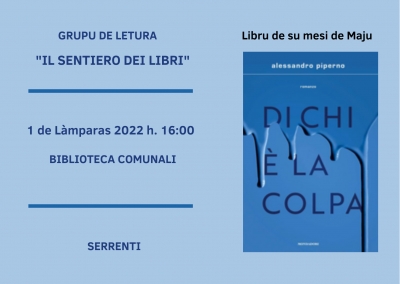 Grupu de letura "Il Sentiero dei libri" - Libru de su mesi de maju 2022