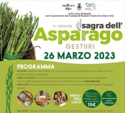 Sa de 6 editzionis de sa Festa de su Sparau aresti. 26 de Martzu 2023.
