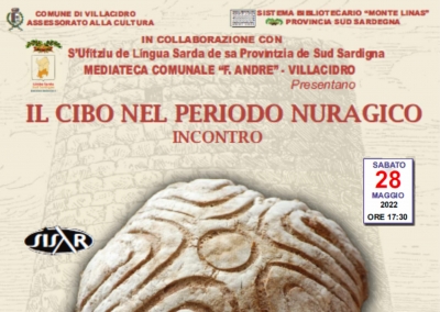 At&oacute;biu de Archeologia. " Il cibo nel periodo nuragico". 28 de Maju 2022.