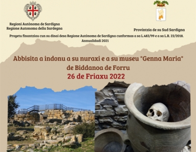 Abbisita a indonu a su Nuraxi e a su Museu "Genna Maria" de Biddanoa de Forru. 26 de Friaxu 2022