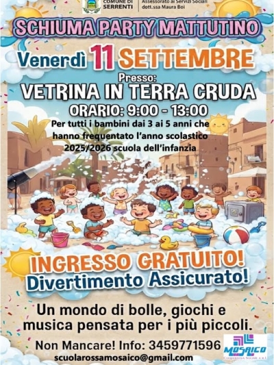 Serrenti: Spuma Party a mengianu