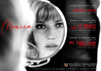 Proietzioni de tres film in arregodu de Monica Vitti