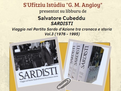 Prov&iacute;ntzia de su Sud Sardigna: presentada de su de 3 l&iacute;bburus "Sardisti. Viaggio nel Partito sardo d'Azione tra cronaca e storia" de Salvatore Cubeddu