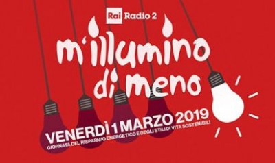 Cen&agrave;bara 1&deg; de Martzu in Carb&ograve;nia sa proposta "M'Illumino di Meno" dedicada a su risp&agrave;rmiu energ&eacute;ticu e a sa smenguadura de s'incuinamentu luminosu.