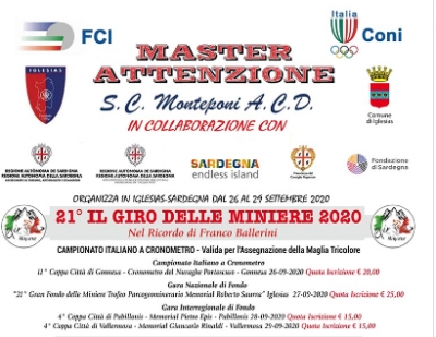 Tziclismu. Torrat cun 200 iscritus su &ldquo;Giro delle Miniere&rdquo;. 26 - 29 de Cabudanni 2020